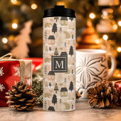 Personalisiertes Weihnachtsbärdorf Thermosbecher