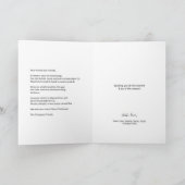 Personalisiertes Weihnachtsbaum Foto Feiertagskarte (Innenseite)