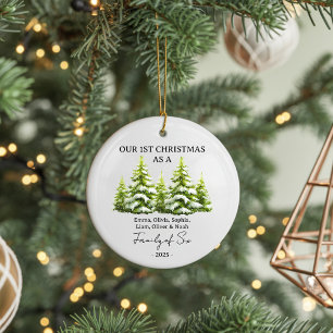 Personalisiertes Weihnachtsbaumanhänger-Geschenk f Keramik Ornament
