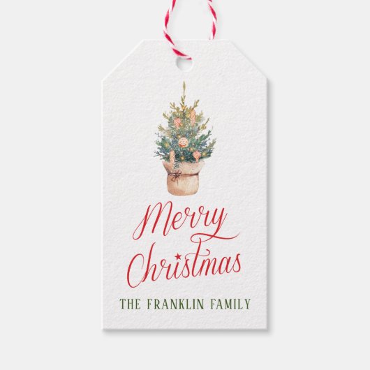 Personalisiertes Weihnachtsbaumgeschenk Geschenkanhänger (Vorderseite)