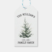 Personalisiertes Weihnachtsbaumhaus Geschenkanhänger (Vorderseite)