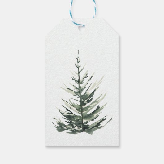 Personalisiertes Weihnachtsbaumhaus Geschenkanhänger (Rückseite)