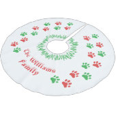 Personalisiertes Weihnachtsbaumkunst-Rock Polyester Weihnachtsbaumdecke (Schrägansicht)