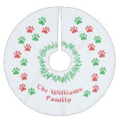 Personalisiertes Weihnachtsbaumkunst-Rock Polyester Weihnachtsbaumdecke (Vorderseite)