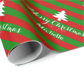 Personalisiertes Weihnachtsbaumpapier Geschenkpapier (Rolleneckpunkt)