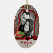 Personalisiertes Weihnachtsbaumtrucker FOTO Orname Keramik Ornament (Rechts)