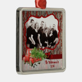 Personalisiertes Weihnachtsbaumtrucker FOTO Orname Ornament Aus Metall (Rechts)