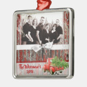 Personalisiertes Weihnachtsbaumtrucker FOTO Orname Ornament Aus Metall (Links)