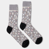 Personalisiertes Weihnachtsbild Socken (Rechts)