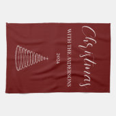 Personalisiertes Weihnachtsbräunentuch Geschirrtuch (Horizontal)