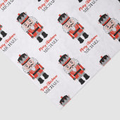 Personalisiertes Weihnachtscremepapier Seidenpapier (Detail)