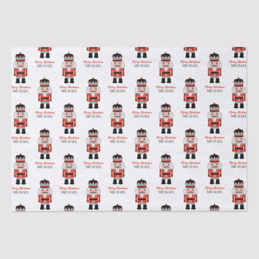 Personalisiertes Weihnachtscremepapier Seidenpapier (Vorderseite)