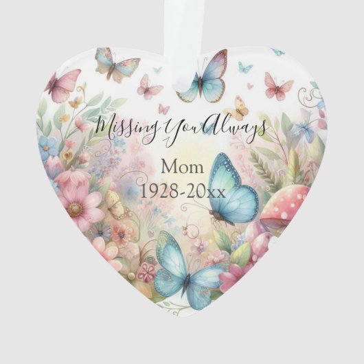 Personalisiertes Weihnachtsdenkmal Ornament (Rückseite)