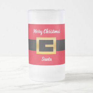 Personalisiertes Weihnachtsdesign Mattglas Bierglas
