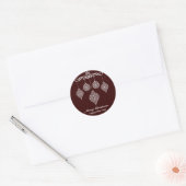 Personalisiertes Weihnachtsdesign Runder Aufkleber (Umschlag)