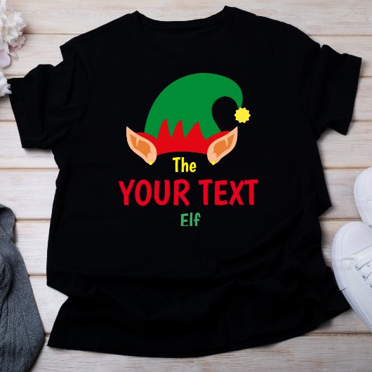 Personalisiertes Weihnachtself T Shirt
