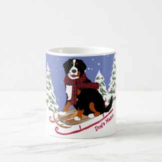 Personalisiertes Weihnachtsfest Bernese Mt Dog Rod Kaffeetasse