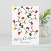 Personalisiertes Weihnachtsfest Foto Feiertagskarte (Stehend Vorderseite)