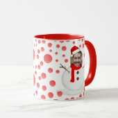 Personalisiertes Weihnachtsfest Foto Kaffee Tasse (VorderseiteRechts)
