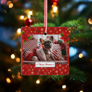 Personalisiertes Weihnachtsfest-Foto Keramikornament