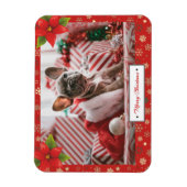 Personalisiertes Weihnachtsfest-Foto Magnet (Vertikal)
