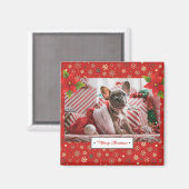Personalisiertes Weihnachtsfest-Foto Magnet (Vorderseite/Rückseite)