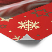 Personalisiertes Weihnachtsfest-Foto Poster (Ecke)