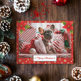 Personalisiertes Weihnachtsfest-Foto Postkarte