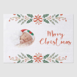 Personalisiertes Weihnachtsfest-Foto Seidenpapier