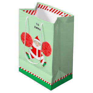 Personalisiertes Weihnachtsfest für Cheerleader Mittlere Geschenktüte