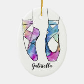 Personalisiertes Weihnachtsfest Keramik Ornament (Vorne)