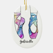 Personalisiertes Weihnachtsfest Keramik Ornament (Hinten)