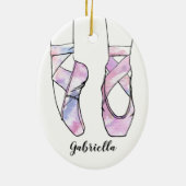 Personalisiertes Weihnachtsfest Keramik Ornament (Hinten)