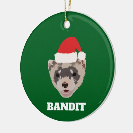 Personalisiertes Weihnachtsfest Keramik Ornament (Links)