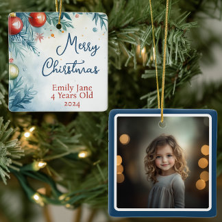 Personalisiertes Weihnachtsfest Keramikornament