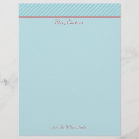 Personalisiertes Weihnachtsfest-Papier (Vorderseite)