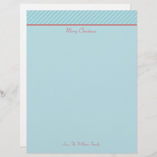 Personalisiertes Weihnachtsfest-Papier (Vorne/Hinten)