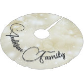 Personalisiertes Weihnachtsfest Polyester Weihnachtsbaumdecke (Schrägansicht)