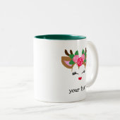 Personalisiertes Weihnachtsfest Zweifarbige Tasse (VorderseiteRechts)