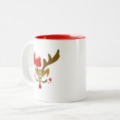 Personalisiertes Weihnachtsfest Zweifarbige Tasse (Vorderseite Links)