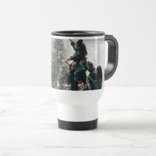 Personalisiertes Weihnachtsfoto der Familie Reisebecher