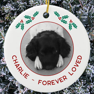 Personalisiertes Weihnachtsfoto für das Gedenken a Keramik Ornament