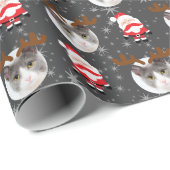 Personalisiertes Weihnachtsfoto Geschenkpapier (Rolleneckpunkt)