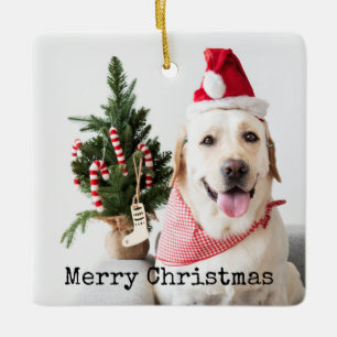 Personalisiertes Weihnachtsfoto Keramikornament
