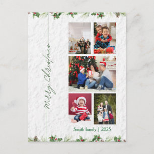 Personalisiertes Weihnachtsfoto Postkarte