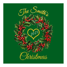 Personalisiertes Weihnachtsgarland Herz