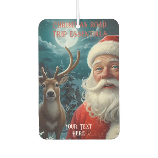 Personalisiertes Weihnachtsgebäck Autolufterfrischer (Vorderseite)