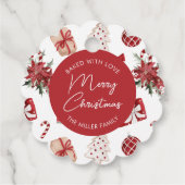 Personalisiertes Weihnachtsgebäck Backen Geschenkanhänger (Rückseite)