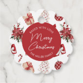 Personalisiertes Weihnachtsgebäck Backen Geschenkanhänger (Vorderseite)