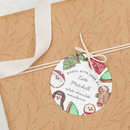 Personalisiertes Weihnachtsgebäck Backen Geschenkanhänger
